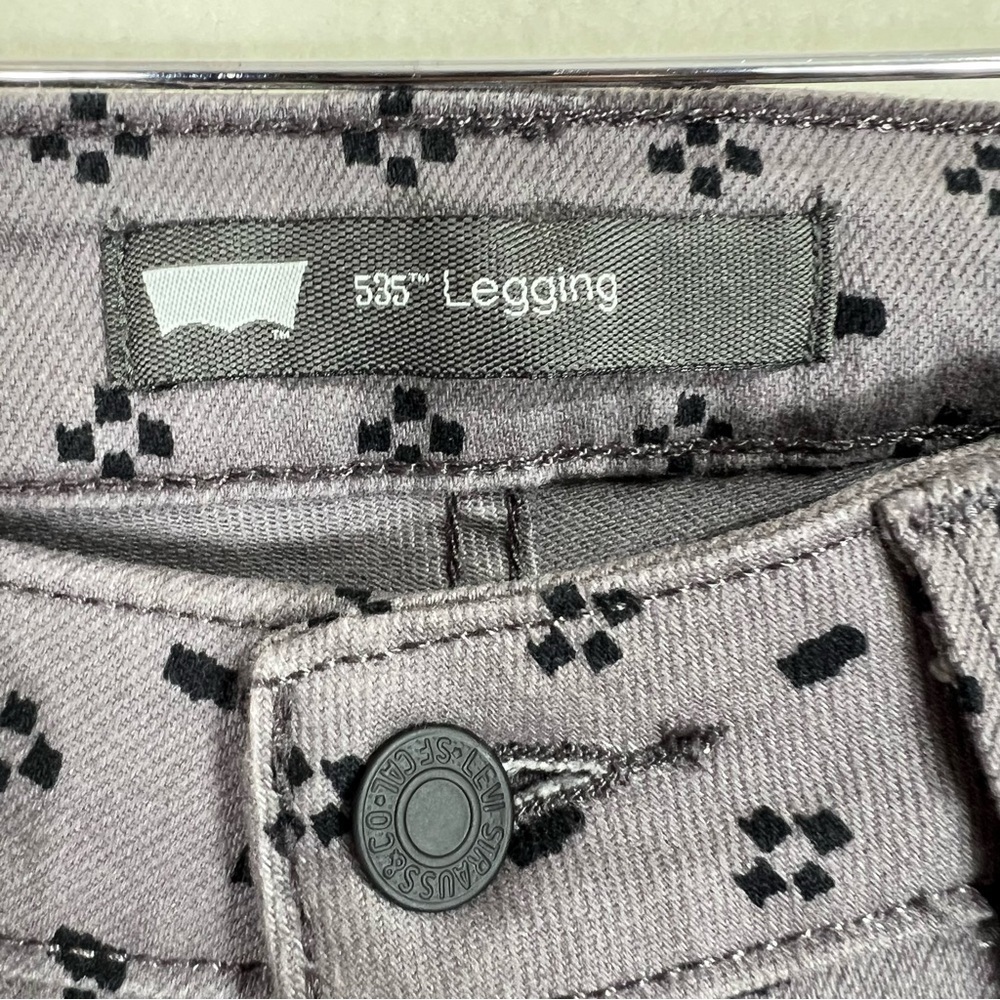 Levi’s 535 blue leggings 5 low rise size 13 - Picture 8 of 13